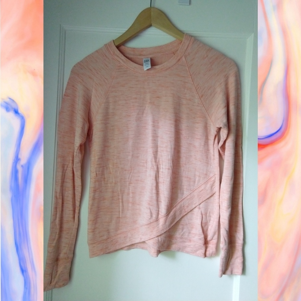 Athleta Girl soft peach top, L/12